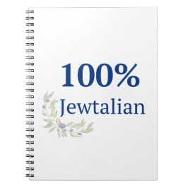Caderno Espiral Diário 100% Jewtaliano