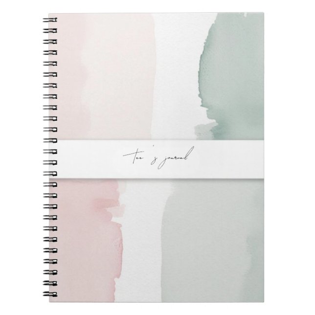 Caderno Espiral diário abstrato (Frente)