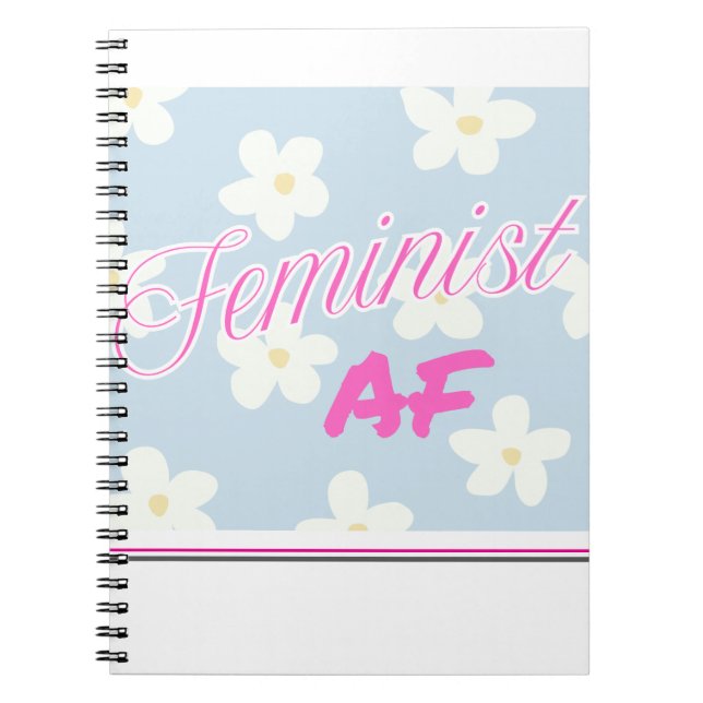 Caderno Espiral Diário AF feminista (Frente)