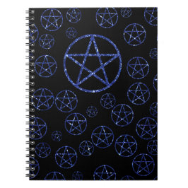 Caderno Espiral Diário Azul Pentágono 80 Páginas Vinculadas do Wic