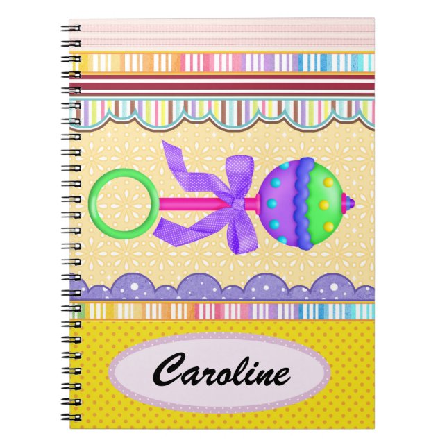 Caderno Espiral Diário bebê (Frente)