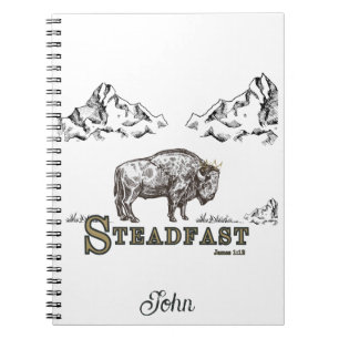 Caderno Espiral Diário Bíblia Steadfast