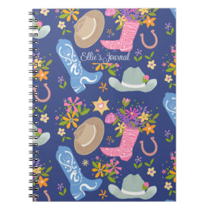 Caderno Espiral Diário Boho Cowgirl