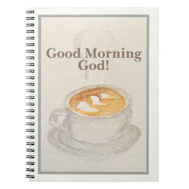 Caderno Espiral Diário: Bom Dia Deus — Oferta Matinal  (Frente)