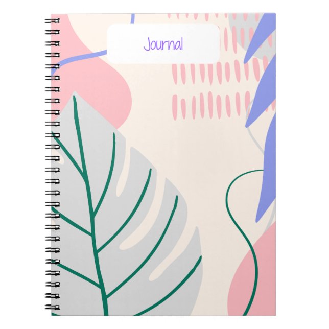 Caderno Espiral Diário Botânico Lush Summer (Frente)