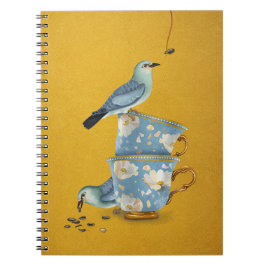 Caderno Espiral Diário Chá Para Dois