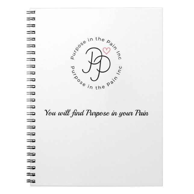 Caderno Espiral Diário com uma finalidade (Frente)