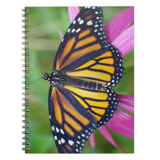 Caderno Espiral Diário da borboleta de monarca