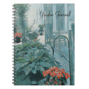 Caderno Espiral Diário da Cena de Jardim