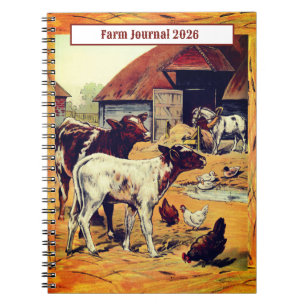 Caderno Espiral Diário da Fazenda 2026