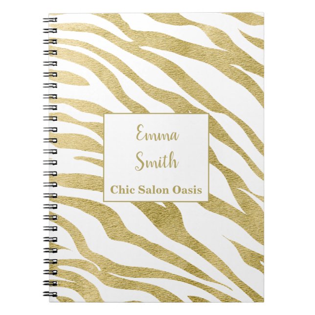 Caderno Espiral Diário da Golden Beauty Salon (Frente)