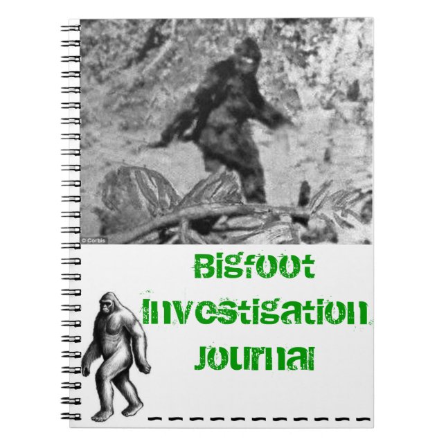 Caderno Espiral Diário da investigação de Bigfoot (Frente)