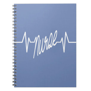 Caderno Espiral Diário da pulsação do coração da enfermeira