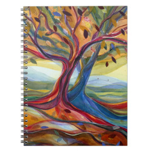 Caderno Espiral Diário das árvores do outono
