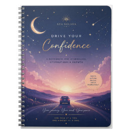 Caderno Espiral Diário de Afirmação para Dirigir com Confiança