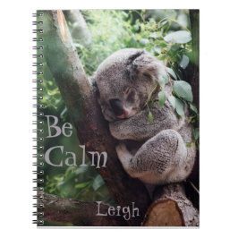 Caderno Espiral Diário de Amantes de os animais de Urso Koala