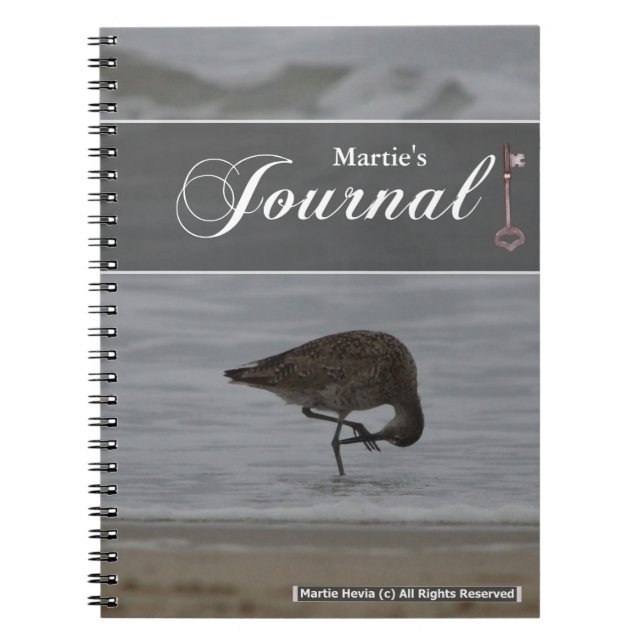 Caderno Espiral Diário de Arcos Sandpiper (Frente)