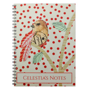 Caderno Espiral Diário de Ave Artista