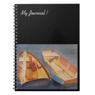Caderno Espiral Diário de barco a remos de Bassie