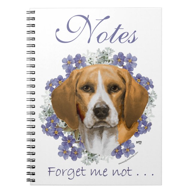 Caderno Espiral Diário de beagle (Frente)