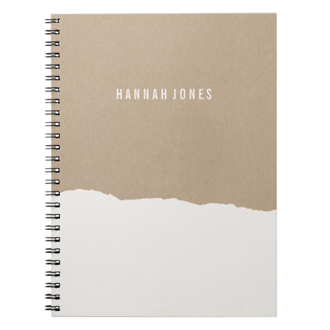 Caderno Espiral Diário de borda grossa - Branco (Frente)