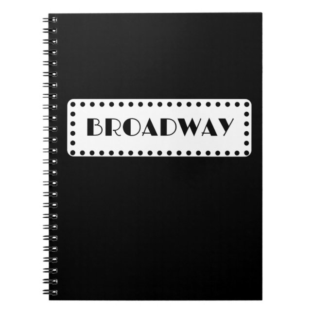 Caderno Espiral Diário de Broadway (Frente)