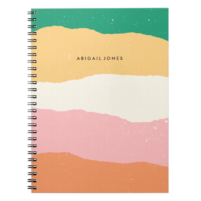Caderno Espiral Diário de camadas - Toranja (Frente)