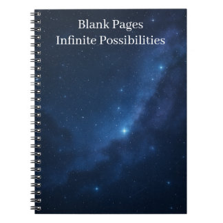 Caderno Espiral Diário de capa dura galáctica | Páginas em branco 