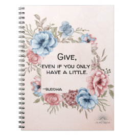 Caderno Espiral Diário de citação de Buda