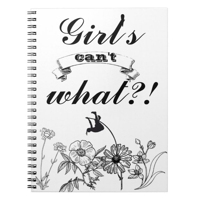 Caderno Espiral diário de cofre de pole (Frente)