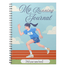 Caderno Espiral Diário de Corrida | Rastreador de Fitness Personal
