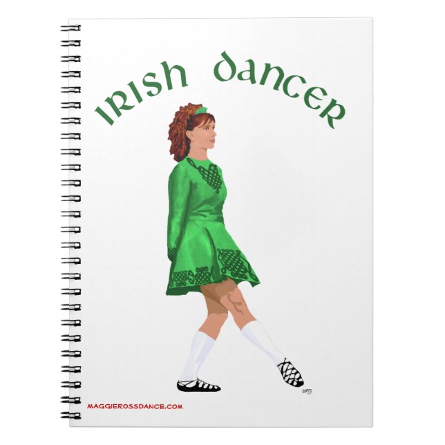 Caderno Espiral Diário de Dançarino Passo Irlandês - Calçado Suave (Frente)