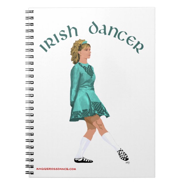 Caderno Espiral Diário de Dançarino Passo Irlandês - Calçado Suave (Frente)