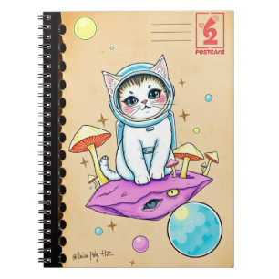 Caderno Espiral Diário de Dream Cat - Víblias Cosmicas Retroativas