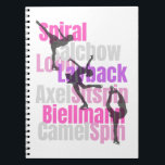 Caderno Espiral Diário de Elementos<br><div class="desc">O diário perfeito para fazer suas notas de prática! Arranjado apenas para patinadores,  esboçando elementos em cores brilhantes e bonitas!</div>