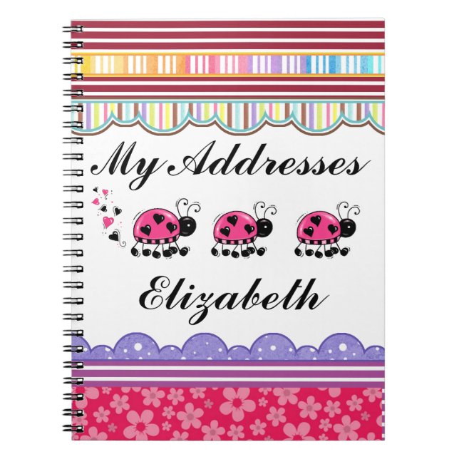 Caderno Espiral Diário de endereço - SRF (Frente)