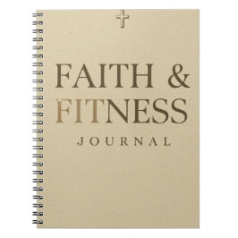 Caderno Espiral Diário de Fé e Fitness – Plano de Treino Cristão