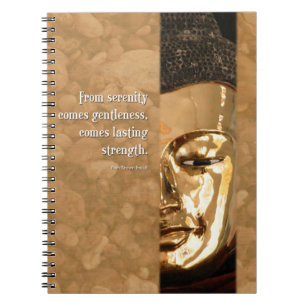Caderno Espiral Diário de Força da Serenidade Buddha