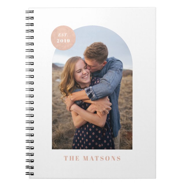 Caderno Espiral Diário de Fotografia Personalizada de Quadro de Ar (Frente)
