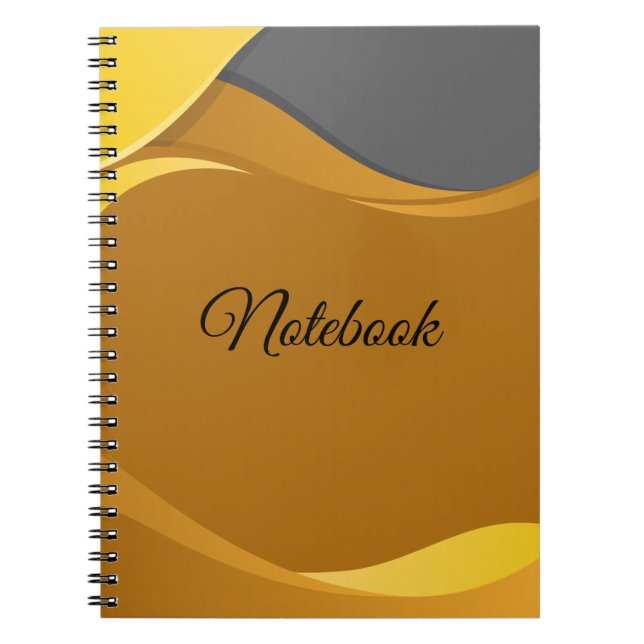 Caderno Espiral Diário de Fotos Monocromático (Frente)