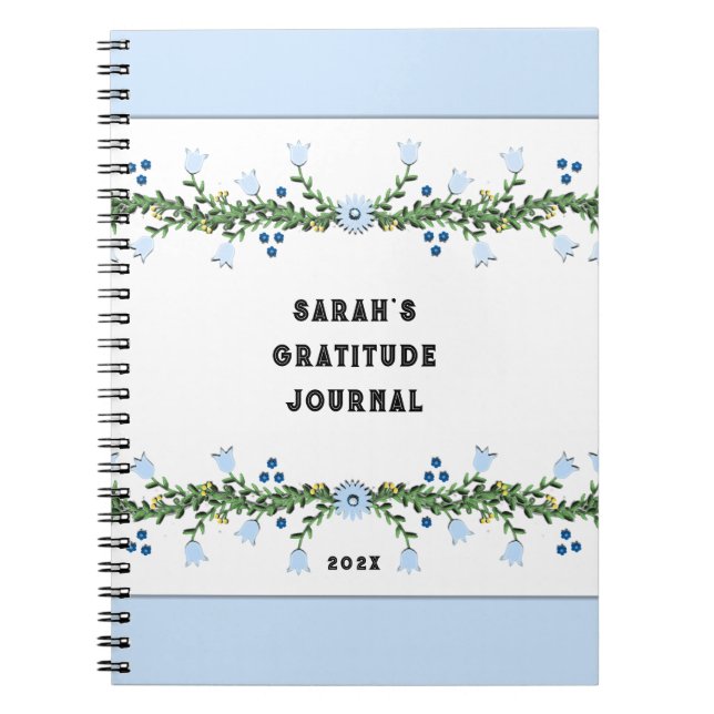 Caderno Espiral Diário de Gratidão (Frente)