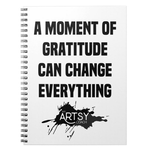 Caderno Espiral Diário de Gratidão (Frente)