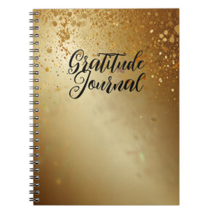 Caderno Espiral Diário de Gratidão com Design Elegante