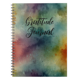 Caderno Espiral Diário de gratidão com o Elegante Design