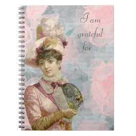 Caderno Espiral Diário de Gratidão da Bela Vintage Francesa