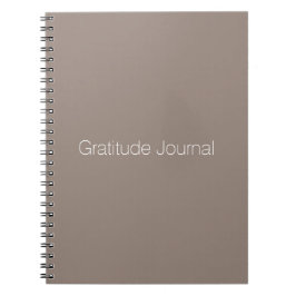 Caderno Espiral Diário de gratidão personalizada de bege verde min