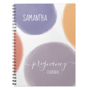 Caderno Espiral Diário de Gravidez Personalizado