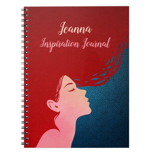 Caderno Espiral Diário de Inspiração Personalizado (Frente)