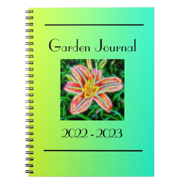 Caderno Espiral Diário de jardim (Frente)