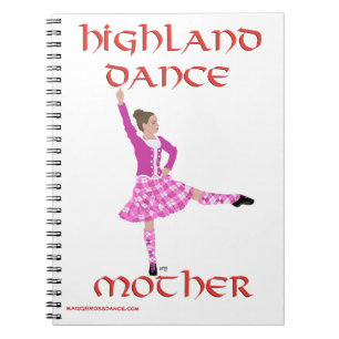 Caderno Espiral Diário de Mãe de Dança das Terras Altas